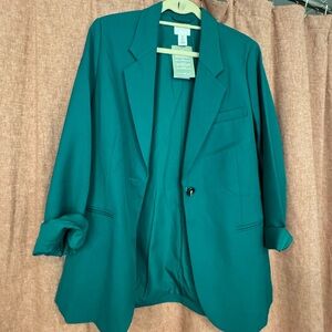 H&M green blazer, size medium